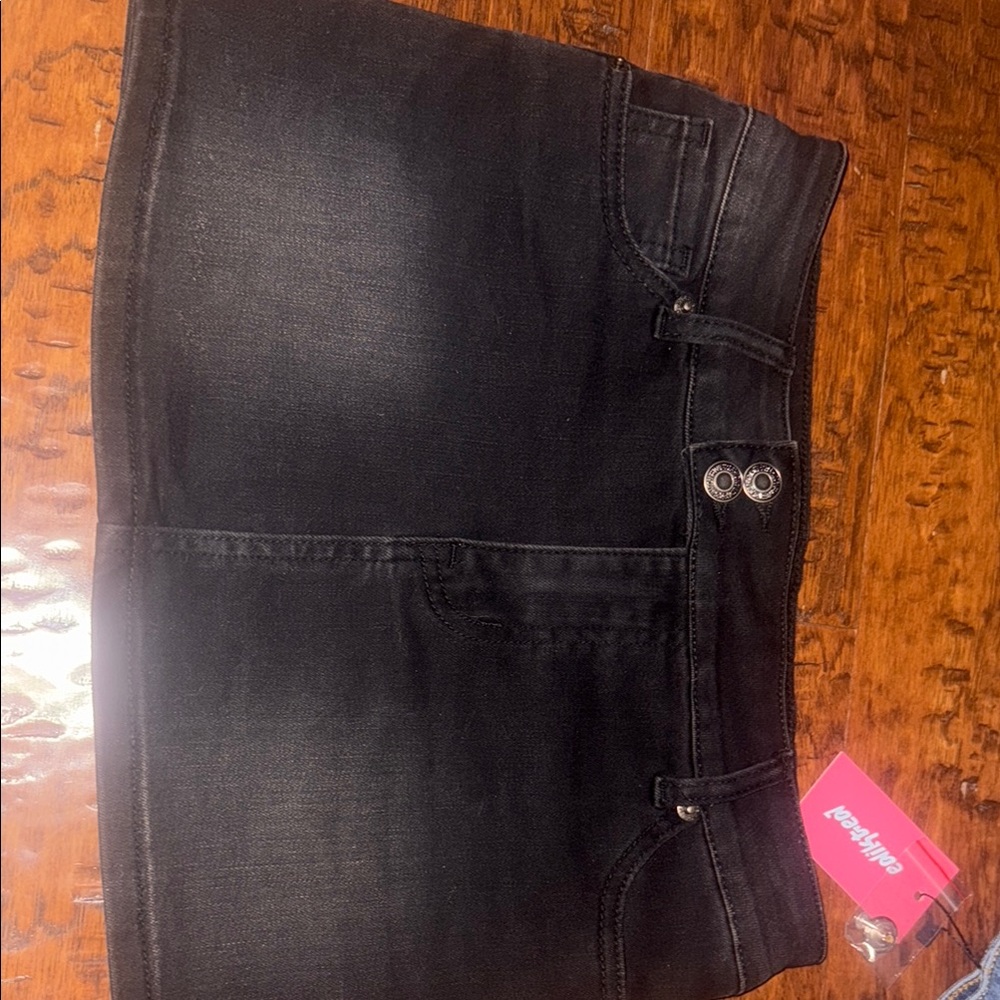 Edikted Black Buttoned Skirt